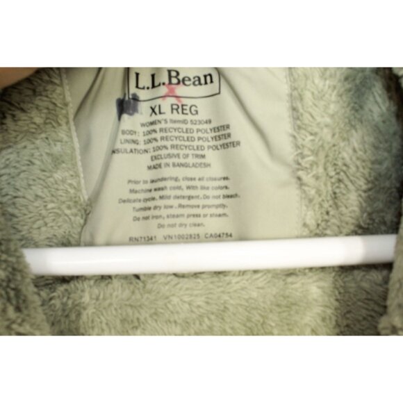 LL Bean Winter Warmer Jacket Faded Olive Size XL - Picture 7 of 10